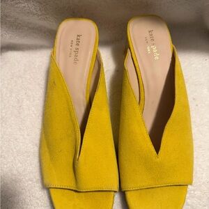 Kate Spade Yellow Mules